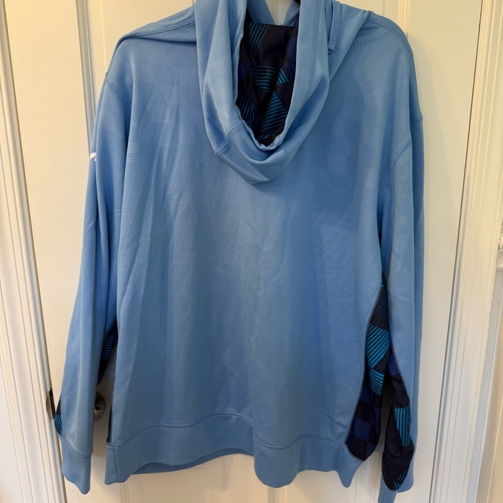 Nike Therma-Fit Light Blue Carolina Lacrosse Hoodie Men’s Sz XL w Dark Blue EUC - Picture 7 of 11